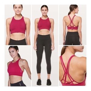 Lululemon Ride & Reflect Bra *lululemon X SoulCycle - Ruby Red